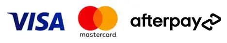 Visa . Mastercard . Afterpay